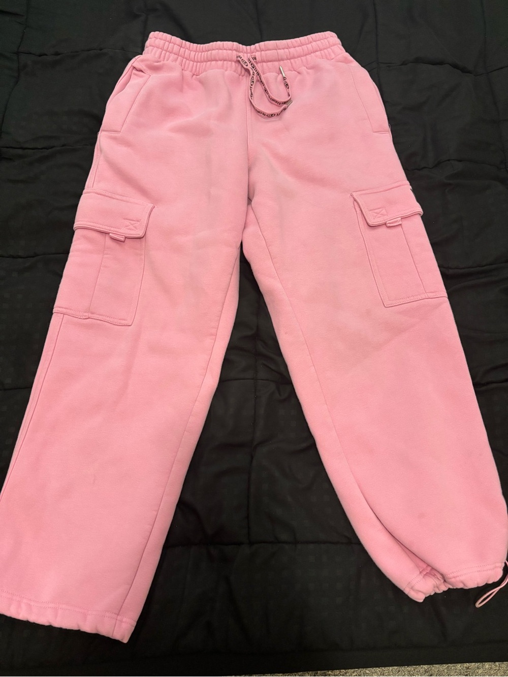 Pink Cargo Sweatpants - Cozy Utility Stylee